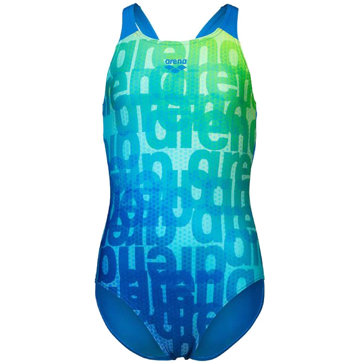 Купальник Arena MULTI COLOURS SWIMSUIT V BACK / Женский / 128 / Синий/Зеленый photo 2