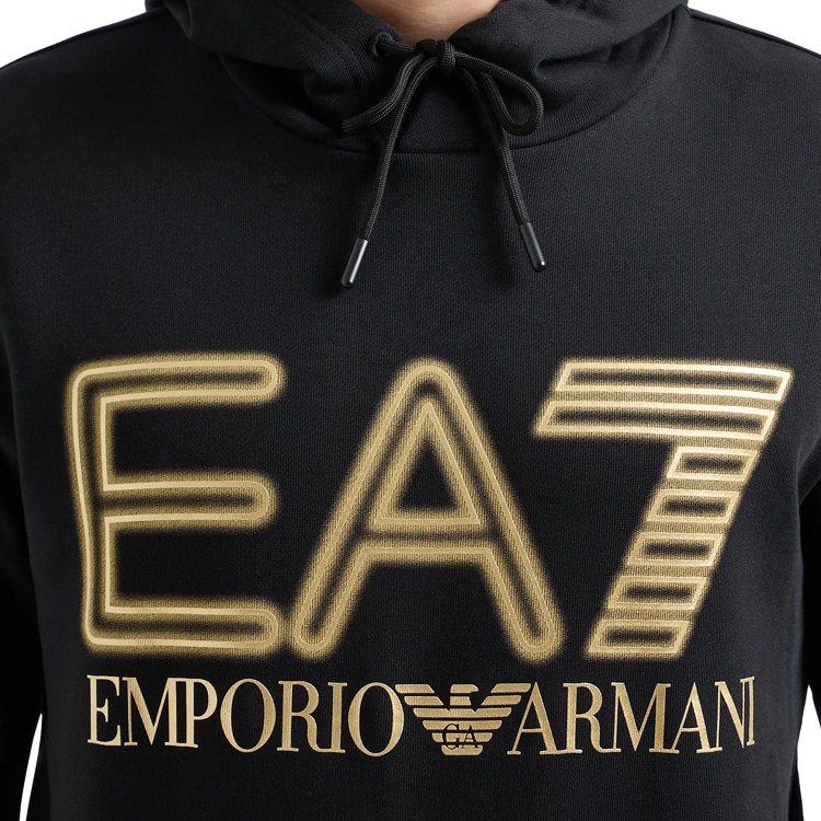 Hanorac pt bărbați EA7 EMPORIO ARMANI SWEATSHIRT S Negru photo 5