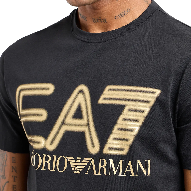 Tricou bărbătesc EA7 EMPORIO ARMANI T-Shirt M Negru photo 4