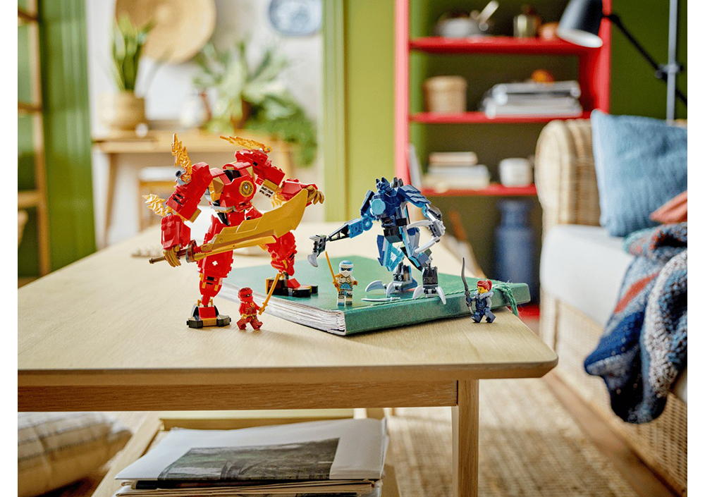 Constructor Lego Ninjago Kai's Elemental Fire Mech 71808 de la 7+ ani photo 7