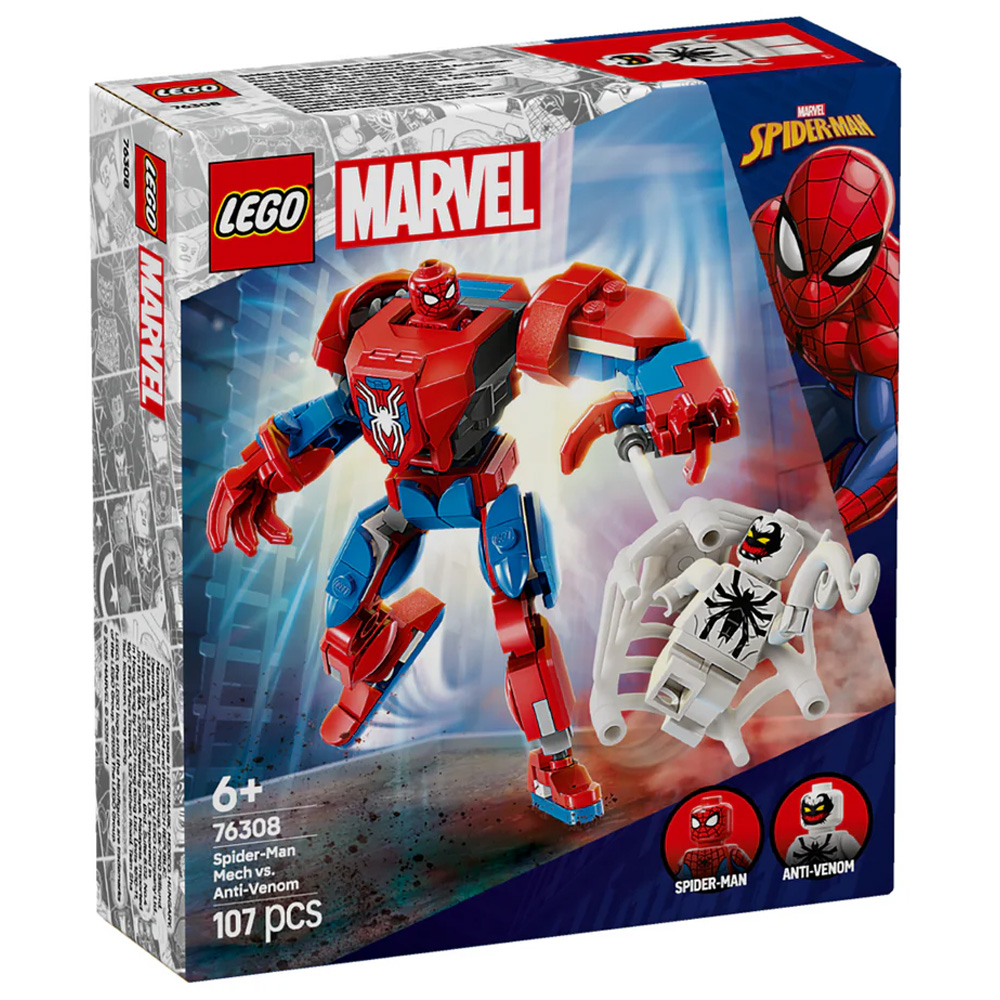 Constructor Lego Marvel Spider-Man Mech vs. Anti-Venom 76308 de la 6+ ani photo 1 Constructor Lego Marvel Spider-Man Mech vs. Anti-Venom 76308 de la 6+ ani photo 1