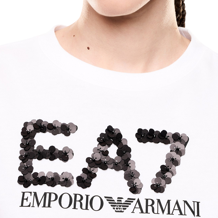 Tricou EA7 EMPORIO ARMANI TRAIN LOGO SERIES W TEE CRYSTA photo 4