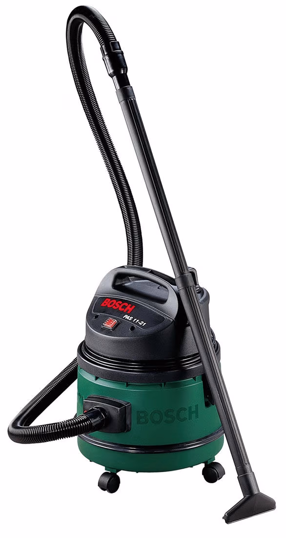 Aspirator constructii Bosch PAS 11-21 ( A0603395008), 1100 W, Verde cu negru 