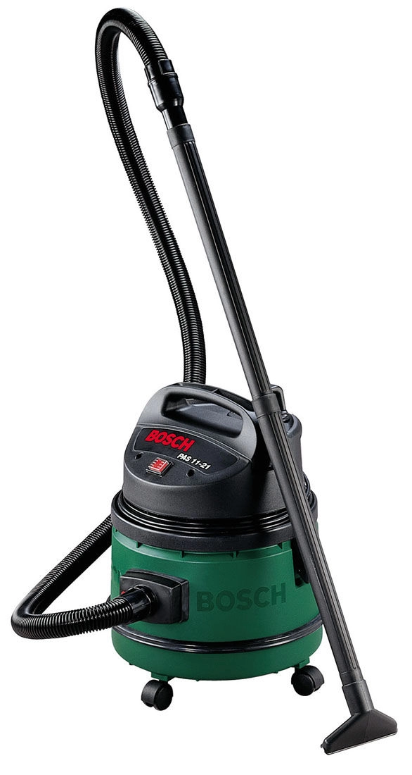 Пылесос строительный Bosch PAS 11-21 ( A0603395008), 1100 Вт, Зеленый с черным photo 1 Пылесос строительный Bosch PAS 11-21 ( A0603395008), 1100 Вт, Зеленый с черным photo 1