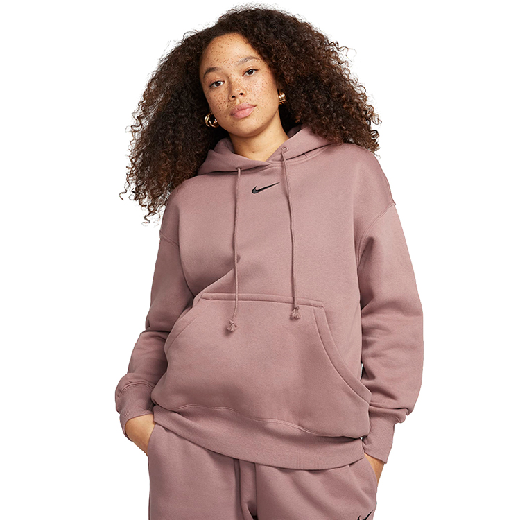 Hanorac Nike W NSW STYLE FLC PO HOODIE OS S Violet Femei photo 1
