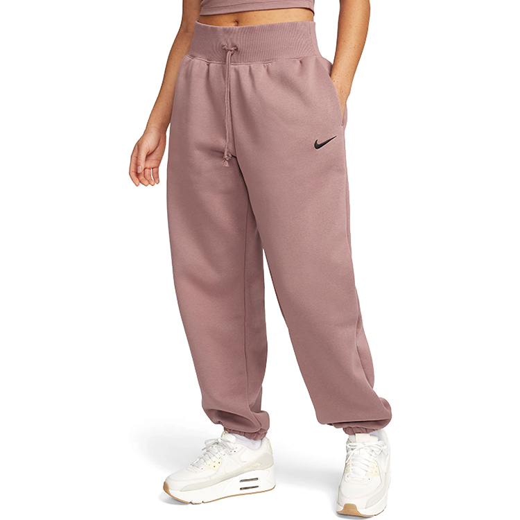Брюки Nike W NSW PHNX FLC HR OS PANT L Сиреневый Женский photo 4