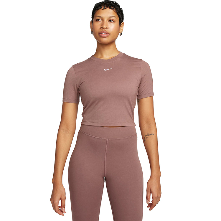 Tricou Nike W NSW TEE ESSNTL SLIM CRP LBR L Roz Femei photo 2