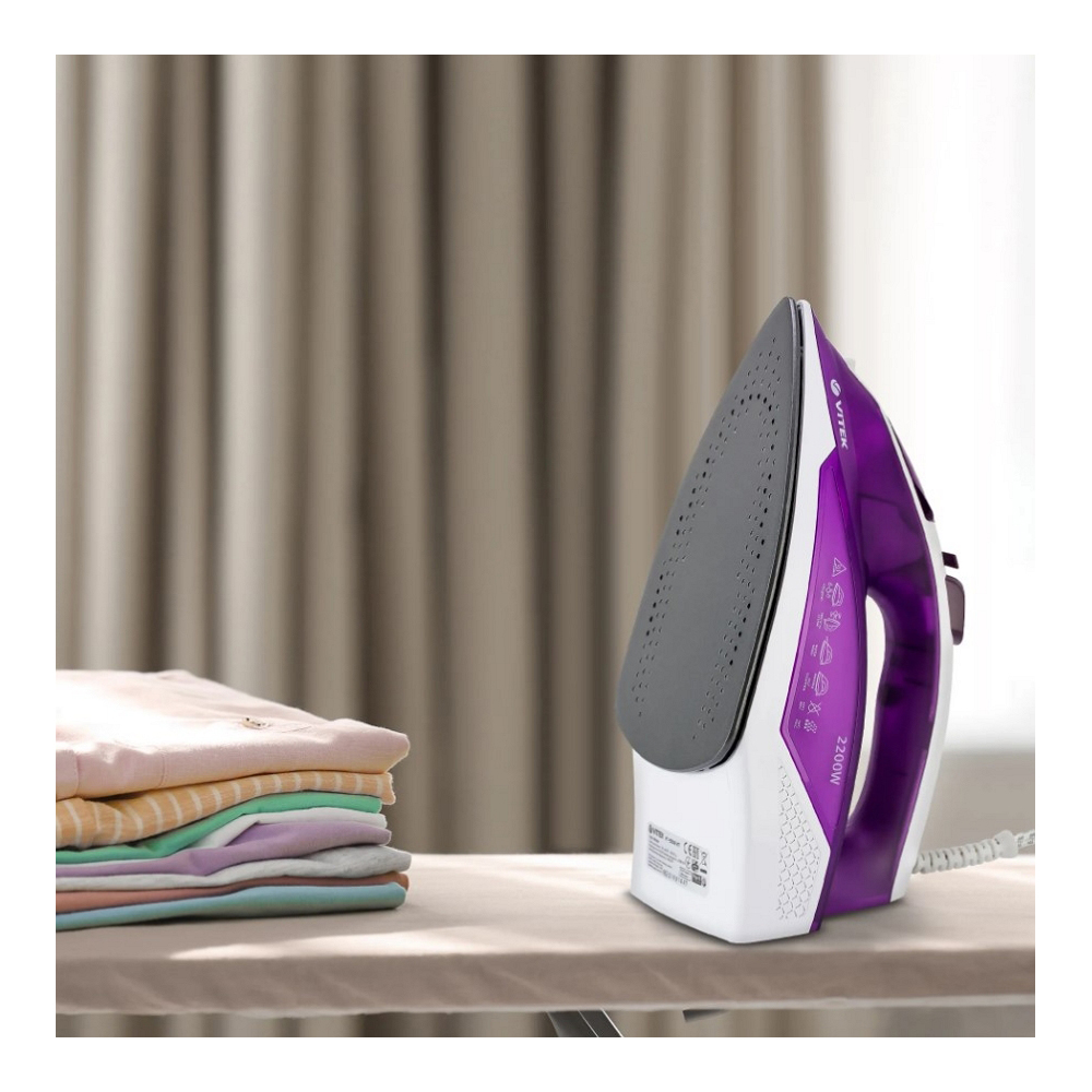 Fier de calcat Vitek VT-8308, 2200W, Non-stick photo 5