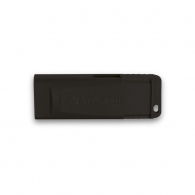 64GB USB2.0 Verbatim Slider Black, Retractable USB connector, (Up to: Read 18 MByte/s, Write 10 MByte/s) thumbnav 1