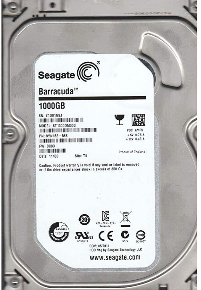 3.5" HDD 1.0TB Seagate ST1000DM003 Barracuda™, 7200rpm, 64MB, SATAIII, FR photo 1