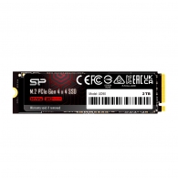 M.2 NVMe SSD 250GB Silicon Power UD90, Interface:PCIe4.0 x4 / NVMe1.4, M2 Type 2280 form factor, Sequential Reads 4800 MB/s / Writes 4200 MB/s, MTBF 1.5mln, HMB, SLC+DRAM Cache, E2E Data Protection, LDPC, Phison E21T, 3D NAND TLC thumbnav 1