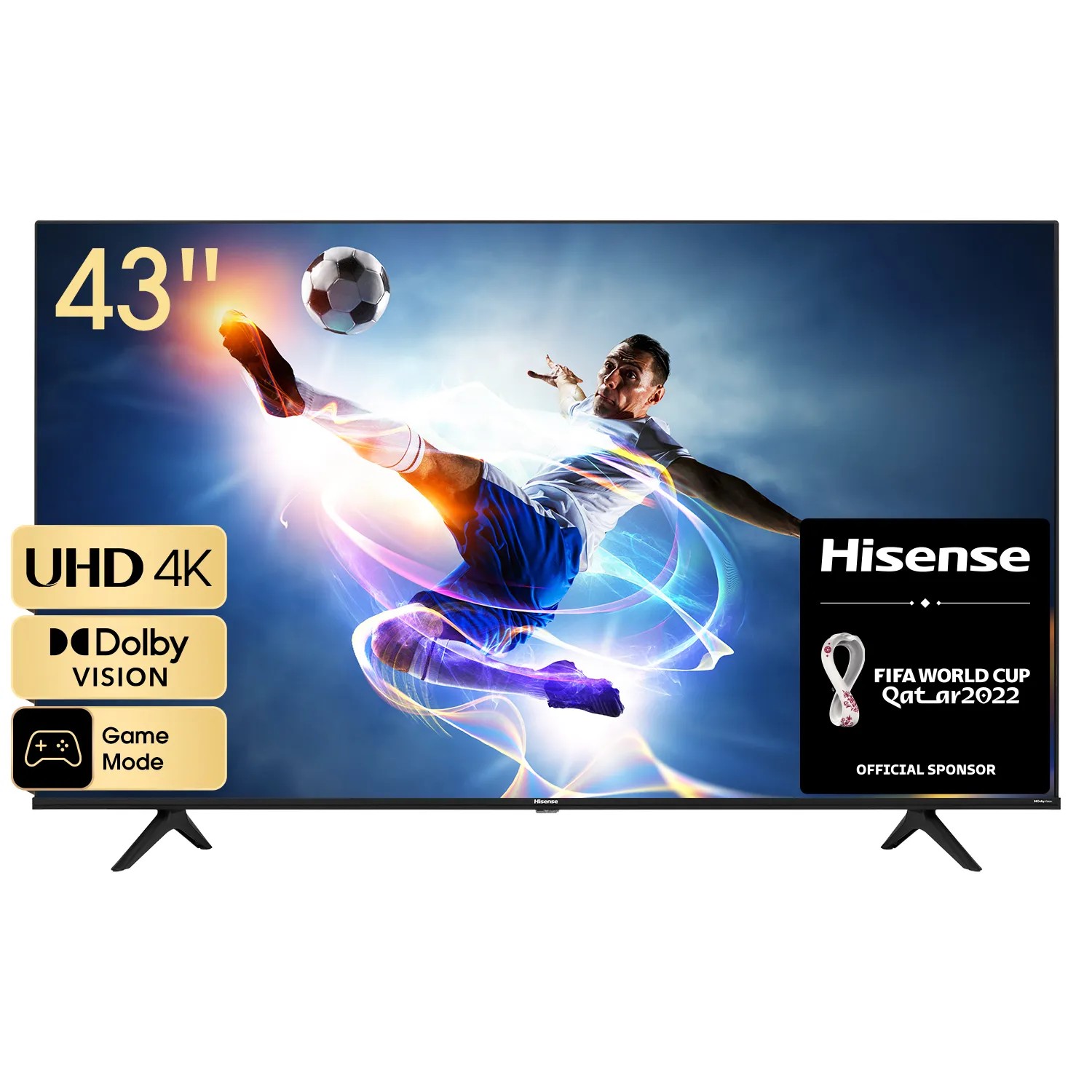 43" LED TV Hisense 43A6BG, Black (3840x2160 UHD, MR 120Hz, SMART TV (VIDAA OS), 3 x HDMI2.0, 2 x USB, Wi-Fi (2.4GHz+5GHz), DVB-T/T2/C/S2, Speakers 2 x 7W Dolby Audio, VESA 200x300, 6.8 Kg) photo 1