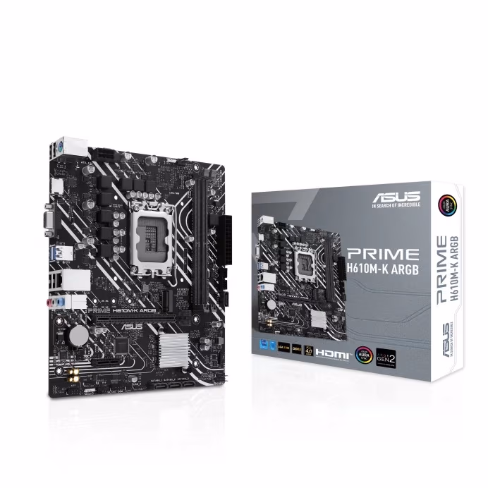 Placa de baza ASUS PRIME H610M-K ARGB/ 1700 / H610 / DDR5 / mATX