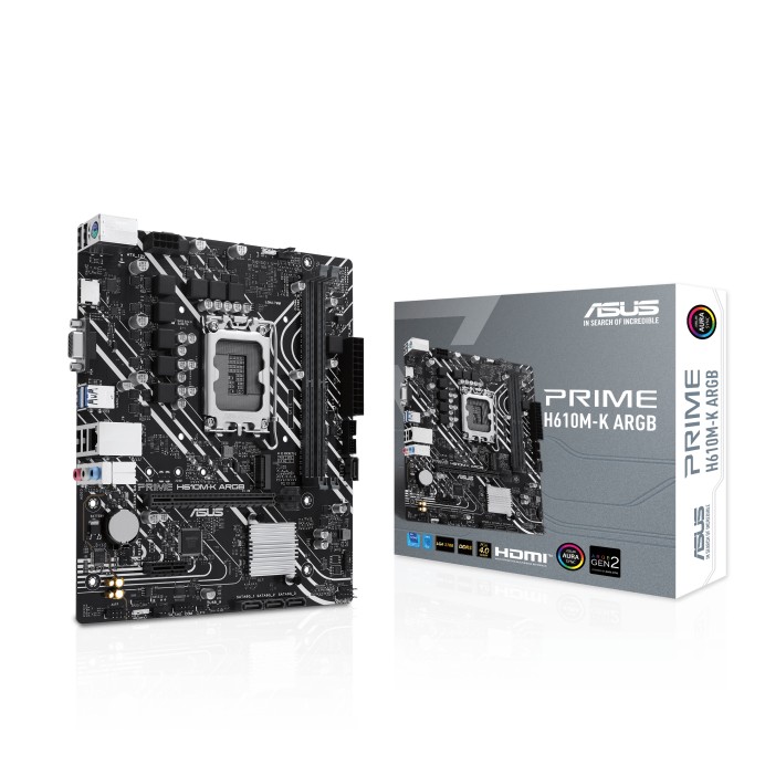 Placa de baza ASUS PRIME H610M-K ARGB/ 1700 / H610 / DDR5 / mATX photo 1