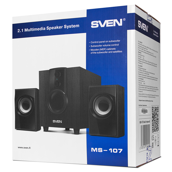 Boxe 2.1 SVEN MS-107 / 10W RMS / Black photo 3