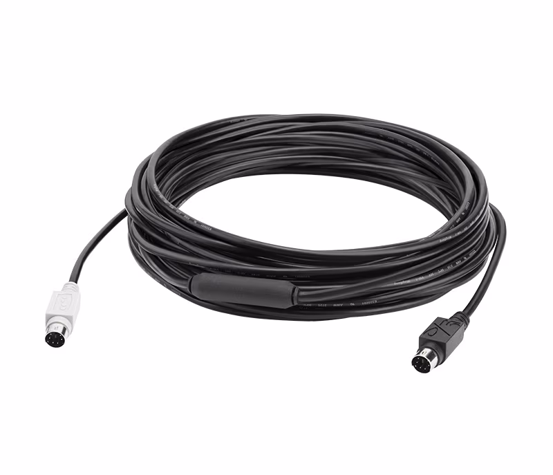 Logitech GROUP Extender Cable, Connection type Mini-DIN-6, 10m 
