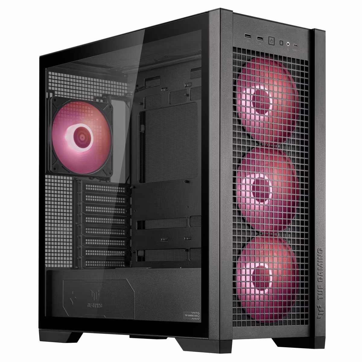 Carcasa ASUS TUF Gaming GT302 ARGB/ no PSU / 4x140mm ARGB fan/ EATX/ Black