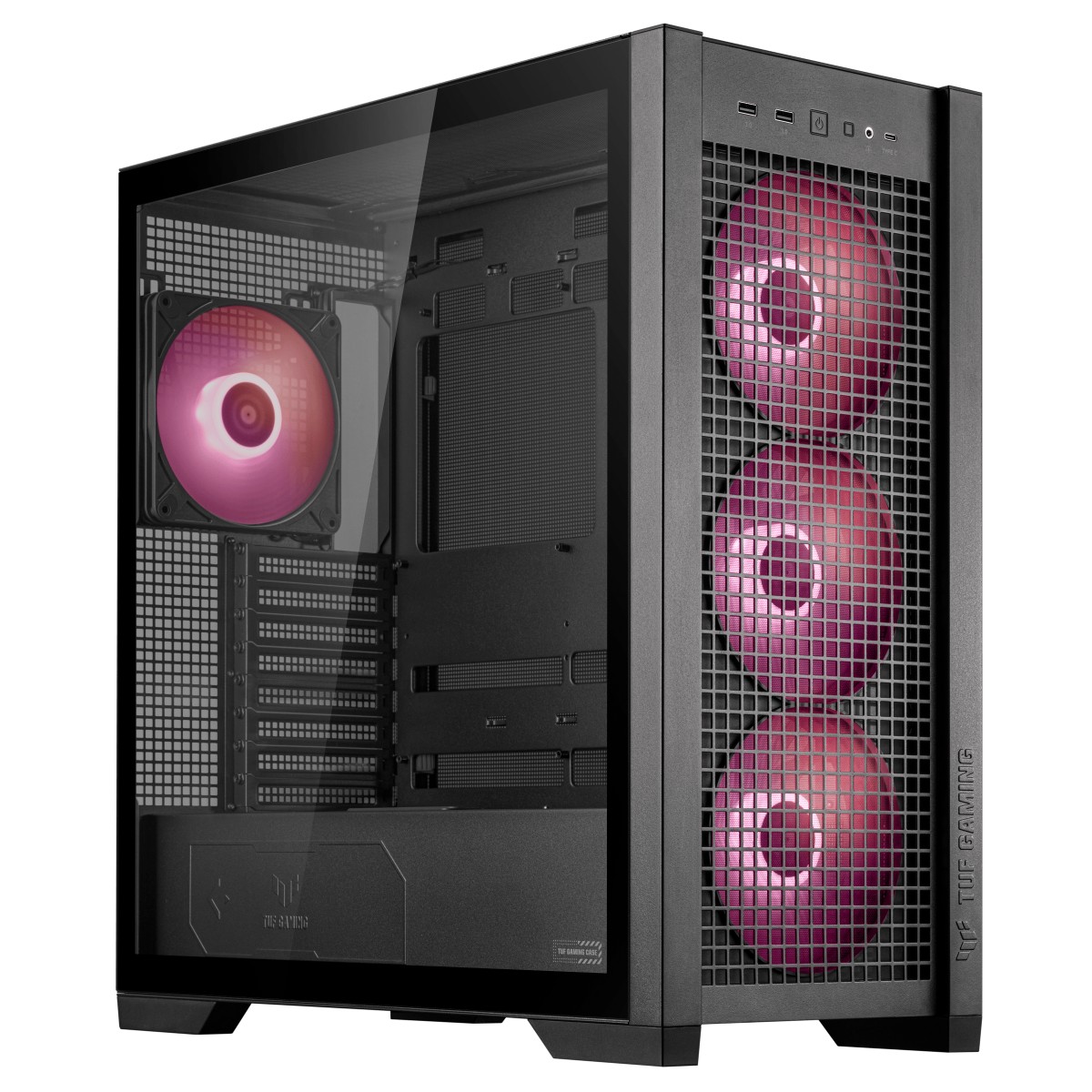 Carcasa ASUS TUF Gaming GT302 ARGB/ no PSU / 4x140mm ARGB fan/ EATX/ Black photo 1