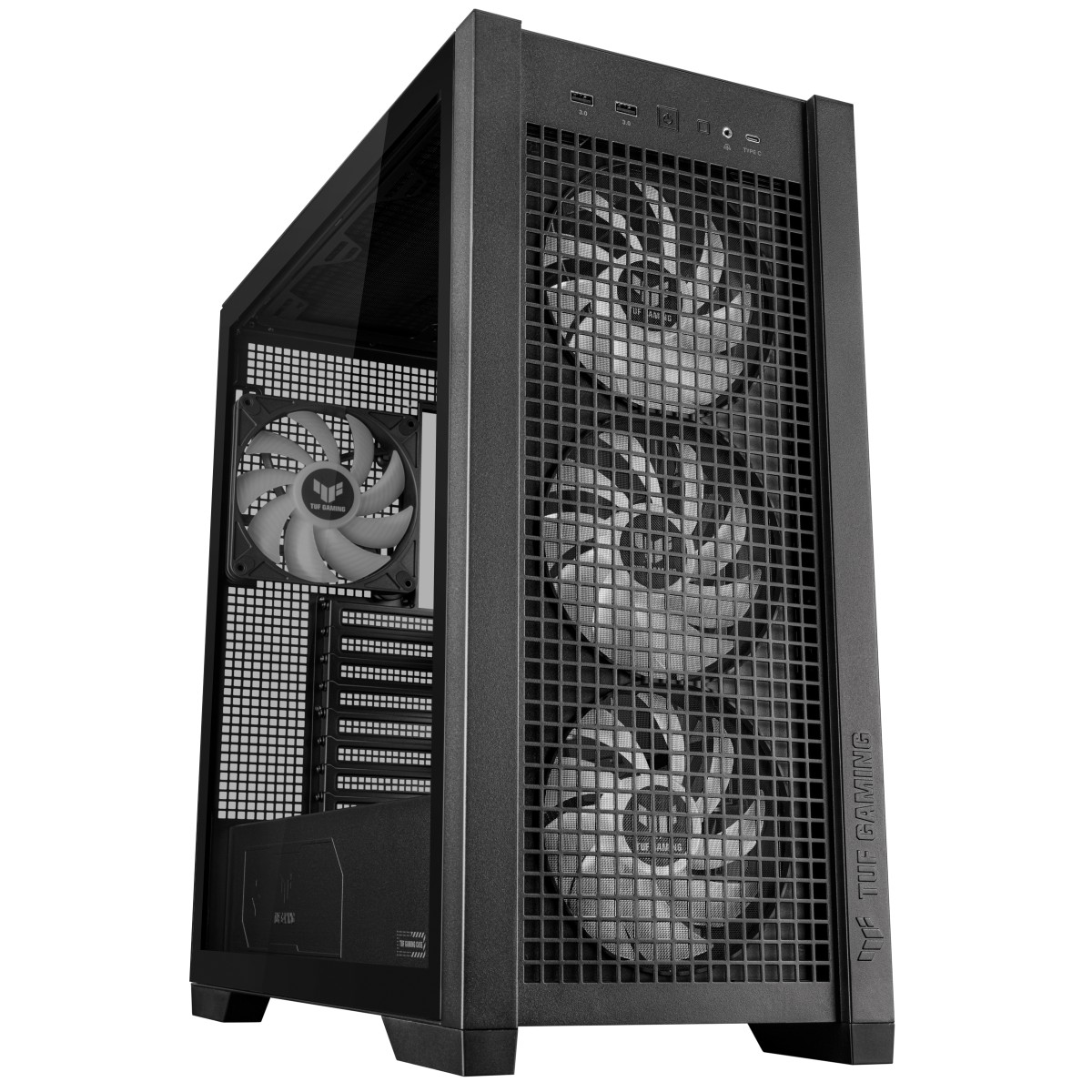 Carcasa ASUS TUF Gaming GT302 ARGB/ no PSU / 4x140mm ARGB fan/ EATX/ Black photo 8