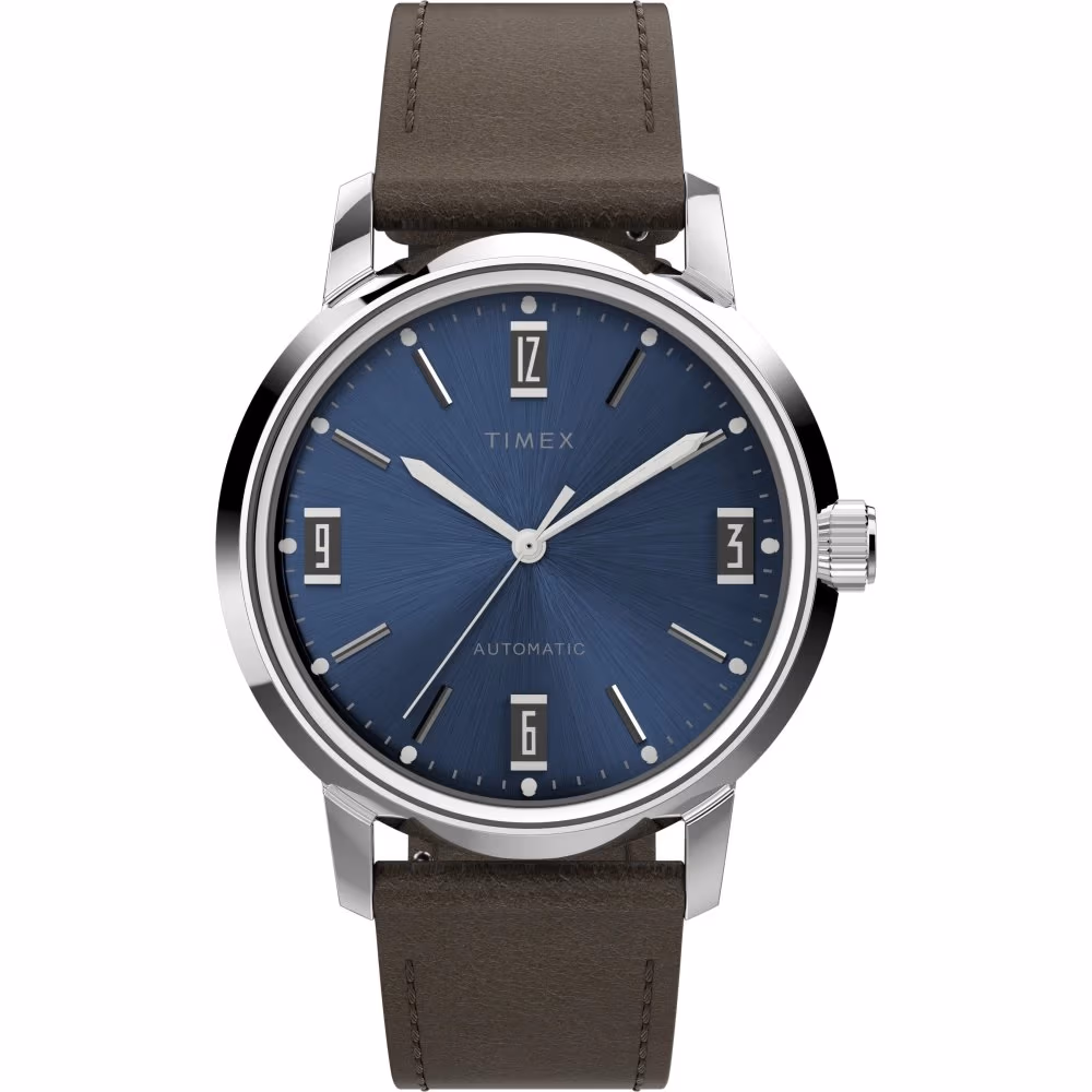 Marlin® Automatic 40mm Leather Strap Watch TW2V44500