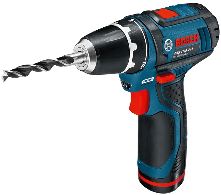 Аккумуляторная дрель-шуруповерт Bosch GSR 10.8-2 Li, 0601868109 photo 1