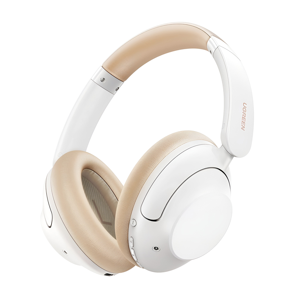 UGREEN Headphones HiTune Max5 Hybrid ANC, White photo 1 UGREEN Headphones HiTune Max5 Hybrid ANC, White photo 1