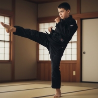 Kimono pentru jiu-jitsu 550g/m2 Mizuno Ju-jitsu gi thumbnav 3