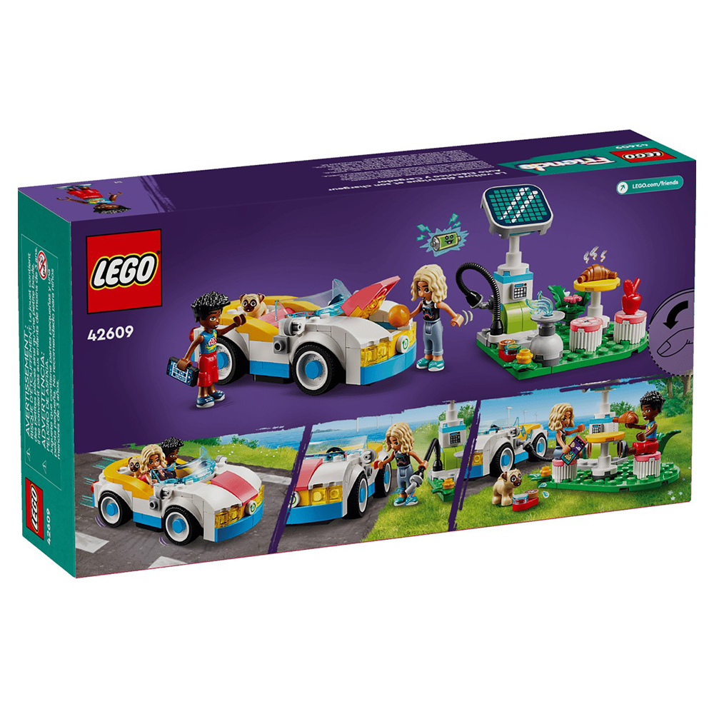 Constructor Lego Friends Electric Car and Charger 42609 de la 6+ ani photo 1