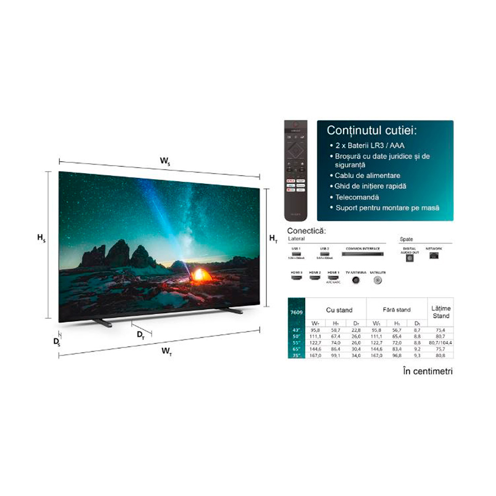 Televizor Philips 43PUS7609 / 43" / LED / UHD 4K photo 6