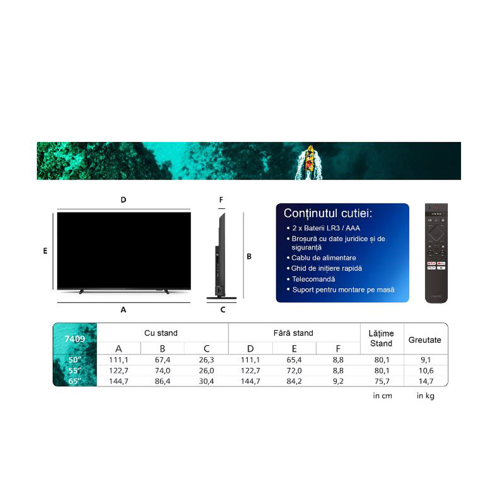 Televizor Philips 55PUS7409 / 55" / LED / UHD 4K photo 11