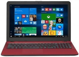 Ноутбук Asus X541NA-GO009 Red , Celeron, 4 ГБ ГБ, Linux, Красный