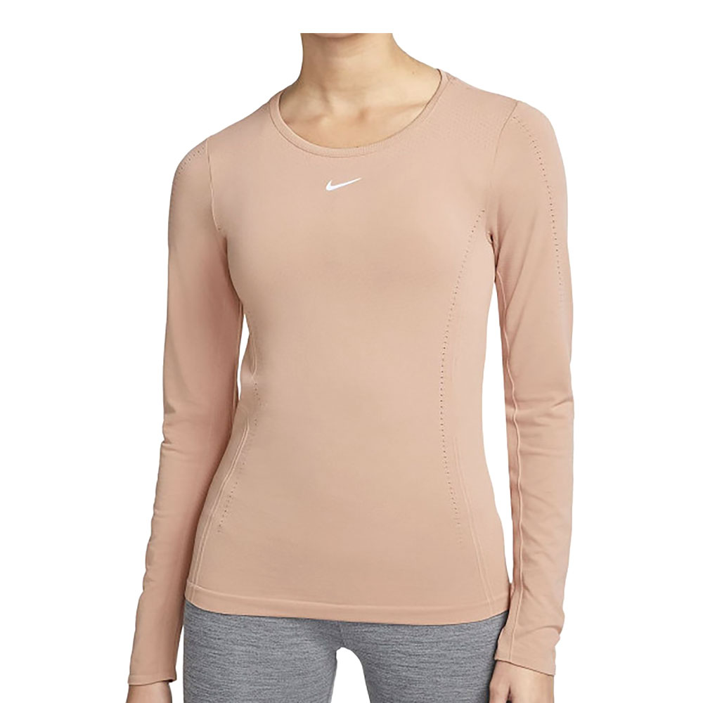Hanorac Nike W NK DFADV AURA SLIM LS TOP / Femei / M / Bej photo 1
