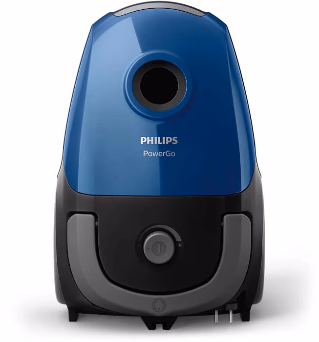 Пылесос с мешком Philips FC8245/09, 750 Вт, 77 дБ, Черно-синий 