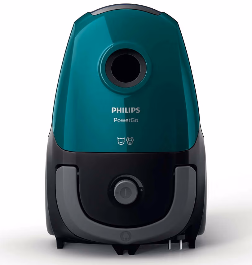 Aspirator cu sac Philips FC8246/09, 750 W, 77 dB, Negru cu verde