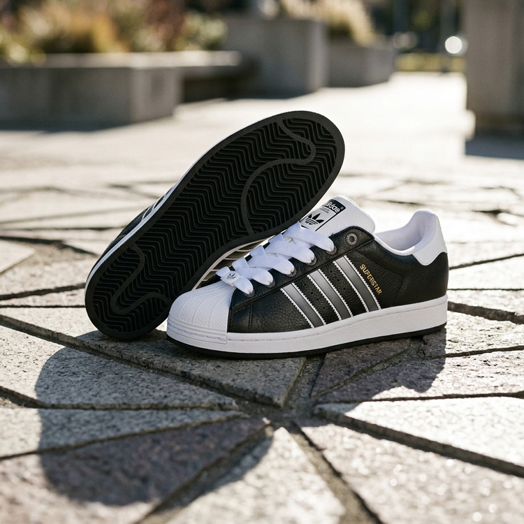 Incaltaminte Sport Adidas SUPERSTAR II pt Barbati / 40.5 / Negru photo 9