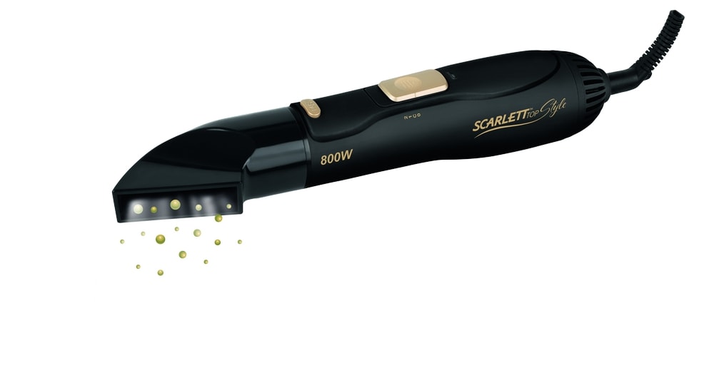 Uscator-perie Scarlett SC-HAS73I09 Negru cu auriu 800 W photo 2