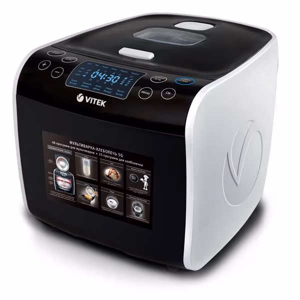 Мультиварка Vitek VT-4209, 1700 Вт, 83 программ, Черный с белым