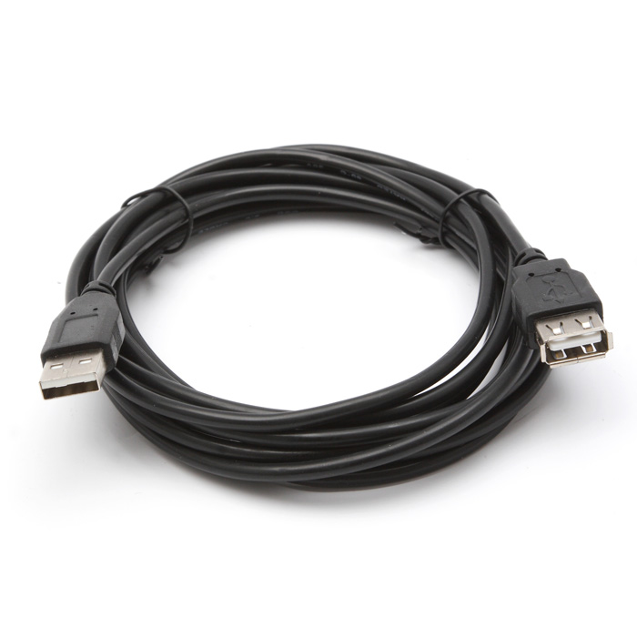 Cable Extension USB2.0 - 3m - SVEN USB2.0 Am-Af, 3 m, A-plug A-socket, Black photo 1