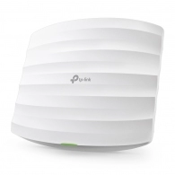 TP-LINK Auranet EAP110 N300 Wireless Ceiling Mount Access Point, 300Mbps 2.4GHz, 802.11n/g/b, Passive PoE Supported, Multi-SSID, with 2*3dbi internal antennas, Captive portal, Reboot Schedule, Rate limit on per SSID