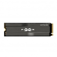 M.2 NVMe SSD 512GB Silicon Power XD80 w/Heatsink, Interface:PCIe3.0 x4 / NVMe1.3, M2 Type 2280 form factor, Sequential Reads 3400 MB/s / Writes 3000 MB/s, MTBF 2mln, HMB, SLC+DRAM Cache, RAID engine technology, SP Toolbox, Phison E12S, 3D NAND TLC