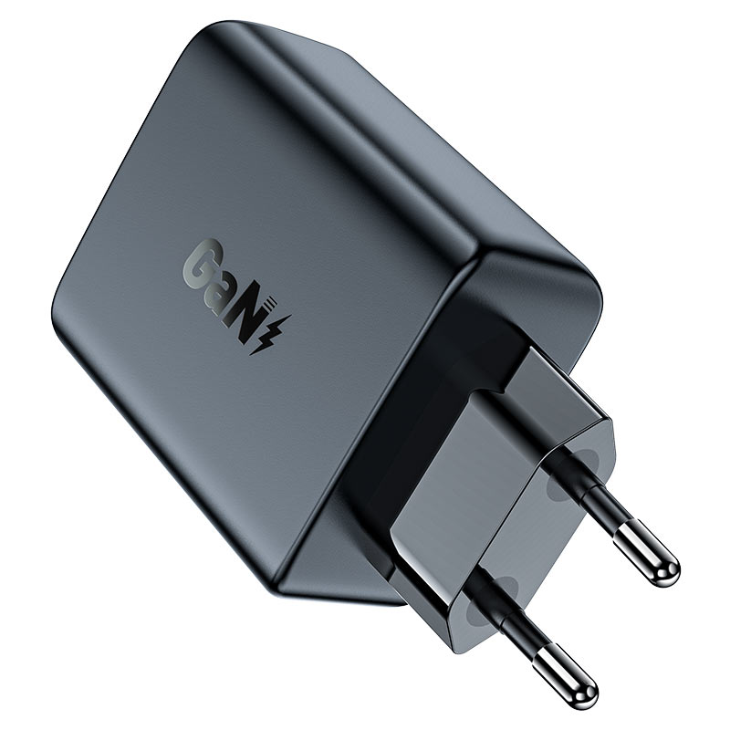 USB Charger  ACEFAST A29, Dual port, 2 x USB-C, GaN PD50W, USB-C 1/2: 45W, Total output: 50W (max.), PD3.0, QC4.0, Black photo 3