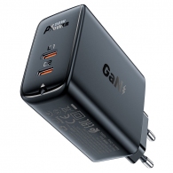 USB Charger  ACEFAST A29, Dual port, 2 x USB-C, GaN PD50W, USB-C 1/2: 45W, Total output: 50W (max.), PD3.0, QC4.0, Black thumbnav 1