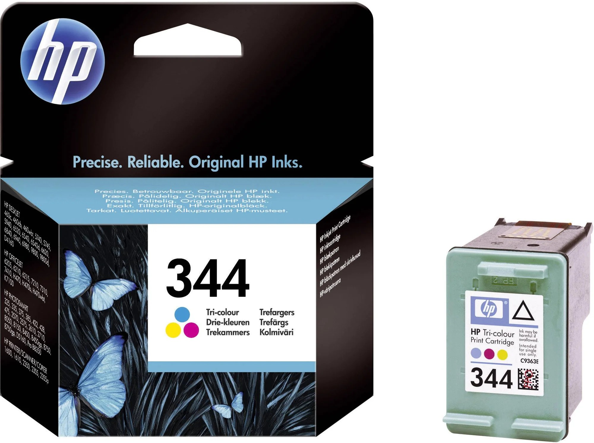 HP 344 (C9363EE) Tri-colour Ink Cartridge for HP DESKJET : 5740, 5740p, 5745, 5940, 6520, 6540, 6540d, 6540dt, 6620, 6840, 6840dt, 6843, 6848, 6940, 6940dt, 6980, 9800, 9800d, 560 p. photo 2