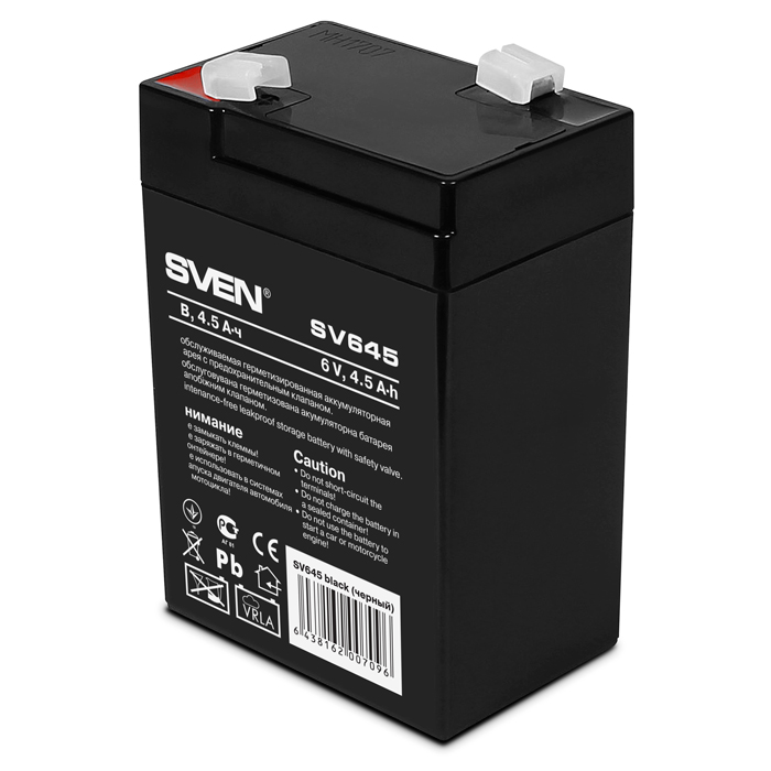 SVEN SV645, Battery 6V 4.5AH photo 1