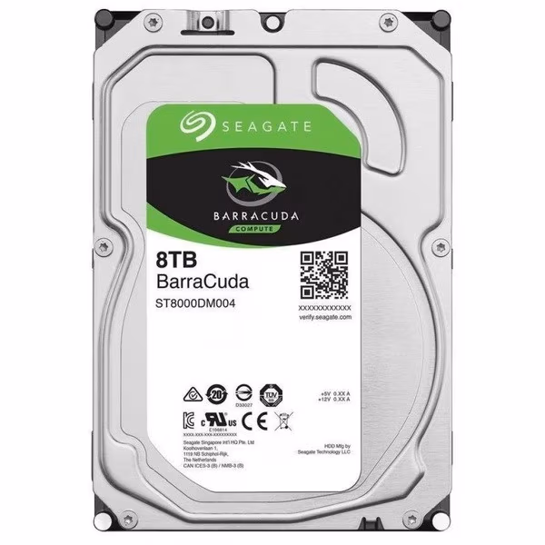 3.5” HDD 8.0TB  Seagate ST8000DM004 BarraCuda™ Compute, 5400rpm, 256MB, SATAIII