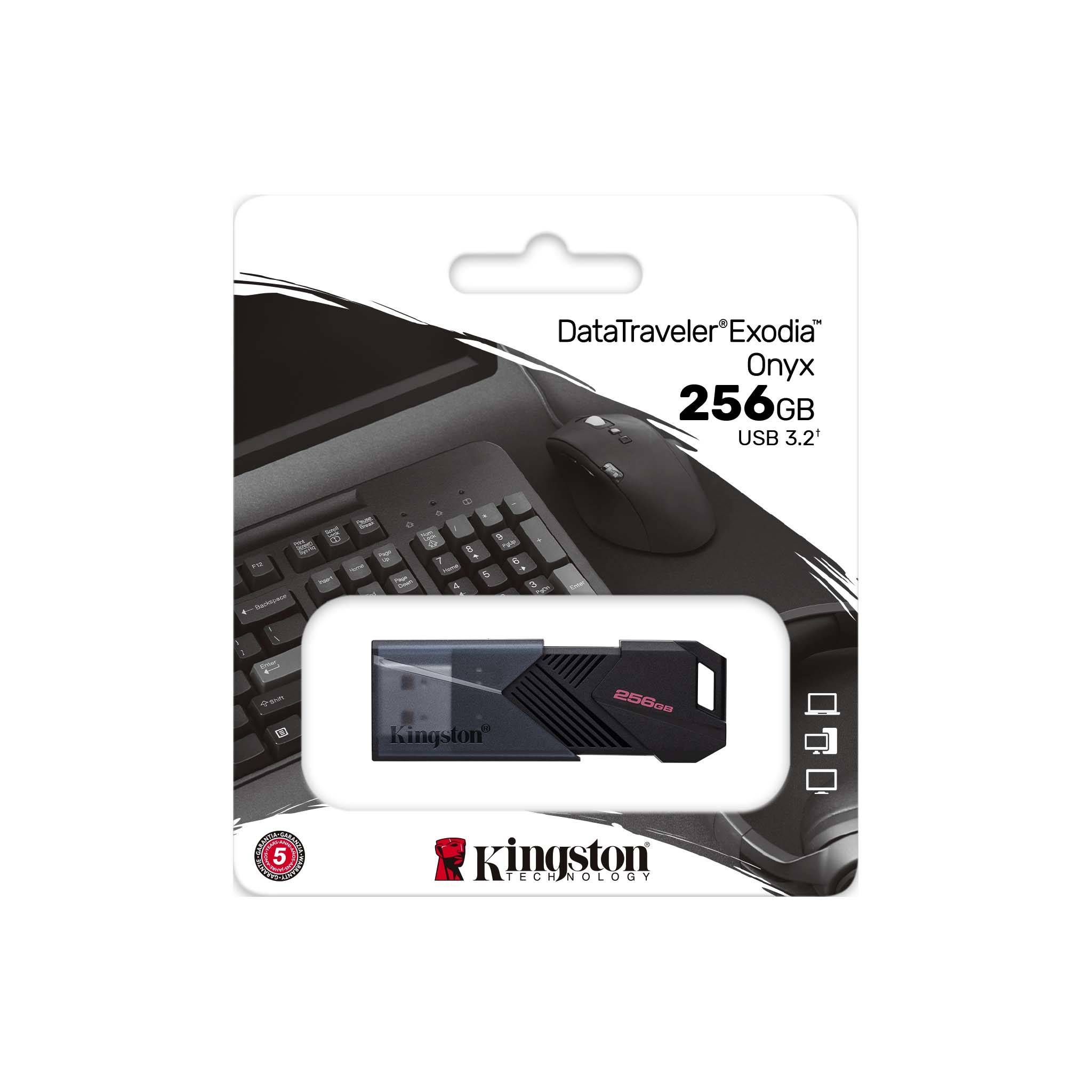 Флеш-накопитель USB3.2  Kingston DataTraveler Exodia Onyx 256ГБ / Black photo 3