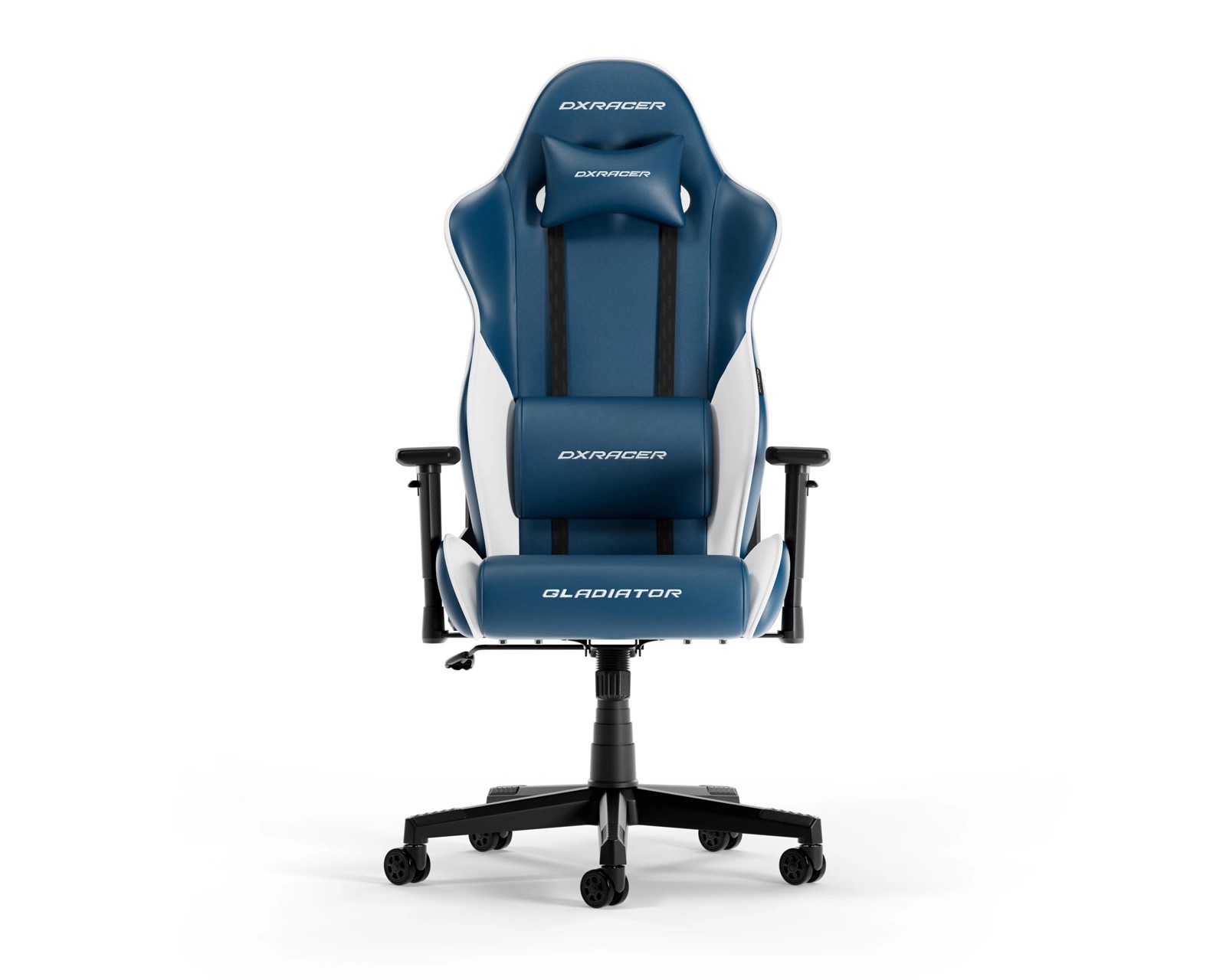 Fotoliu Gaming Chairs DXRacer GLADIATOR-23-L / 150kg / 180-200cm / Blue/White photo 1