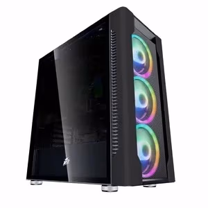 Carcasa 1STPLAYER DX / no PSU / Side-Window / 4x140mm / EATX / Black