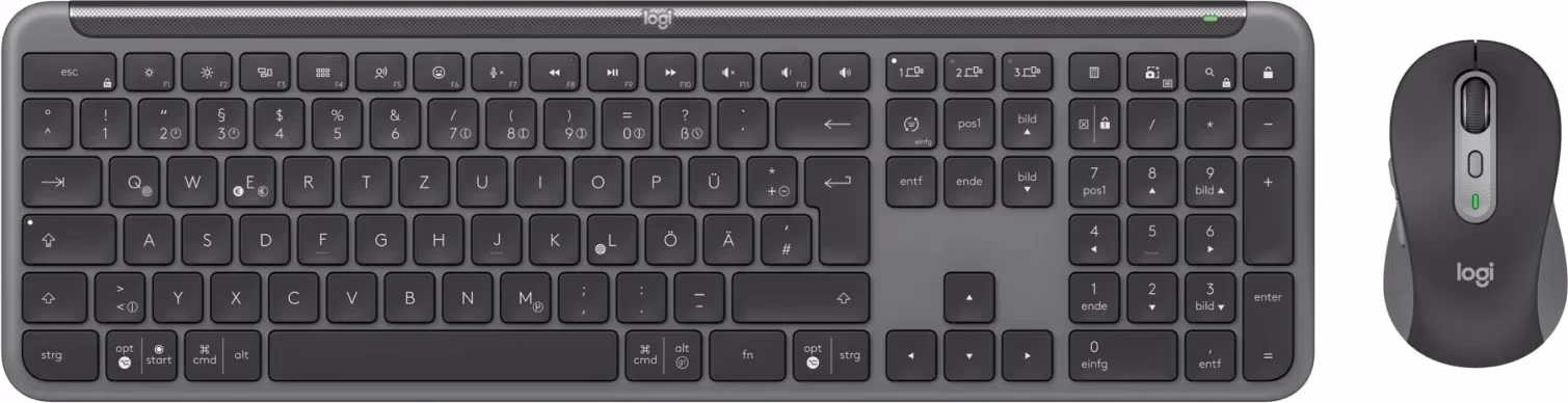 Беспроводная Клавиатура и мышка Logitech Signature Slim MK950, Graphite 