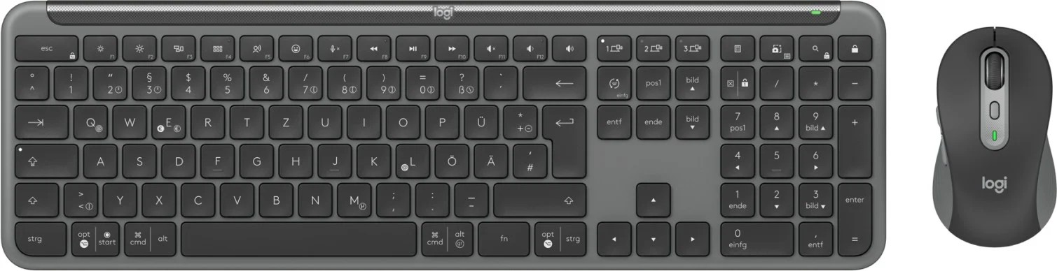 Беспроводная Клавиатура и мышка Logitech Signature Slim MK950, Graphite photo 1